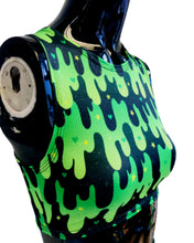 Load image into Gallery viewer, GREEN SLIME | Sporty Crop Top, Women's Festival Top, Rave Top