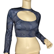 Load image into Gallery viewer, ILLUSIONS | Cut Out Long Sleeve Crop Top