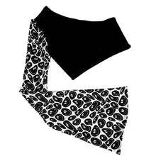 Load image into Gallery viewer, BLACK + WHITE | One Shoulder Bell Sleeve Top