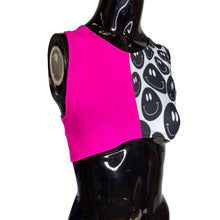 Load image into Gallery viewer, PINK + BLACK  | Underboob Sporty Crop Top
