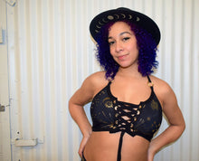 Load image into Gallery viewer, GOLD GODDESS VIBES | Front Tie Crop Top