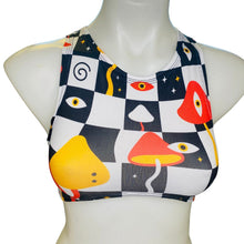 Load image into Gallery viewer, MIDNIGHT TRIP | Underboob Sporty Crop Top, Women's Festival Top, Rave Top