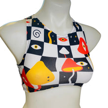 Load image into Gallery viewer, MIDNIGHT TRIP | Underboob Sporty Crop Top, Women's Festival Top, Rave Top