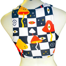 Load image into Gallery viewer, MIDNIGHT TRIP | Underboob Sporty Crop Top, Women's Festival Top, Rave Top