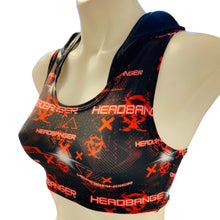 Load image into Gallery viewer, HEADBANGER | Crop Top with Hood Women's Festival Top, Rave Top