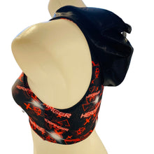 Load image into Gallery viewer, HEADBANGER | Crop Top with Hood Women's Festival Top, Rave Top