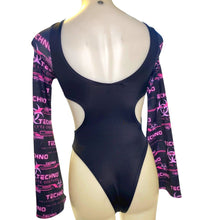 Load image into Gallery viewer, PINK TECHNO| Aria Cut-Out Bell Sleeve Bodysuit