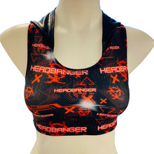 Load image into Gallery viewer, HEADBANGER | Crop Top with Hood Women's Festival Top, Rave Top