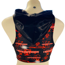 Load image into Gallery viewer, HEADBANGER | Crop Top with Hood Women's Festival Top, Rave Top