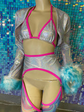 Load image into Gallery viewer, COSMIC | Bell Sleeve Shrug Top, Women's Festival Top, Rave Top