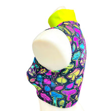 Load image into Gallery viewer, ELECTRIC MUSHROOM | Underboob Mock Neck Crop Top Sleeveless , Women's Festival Top, Rave Top
