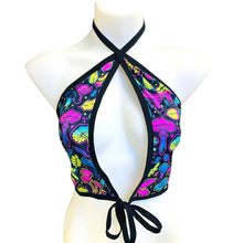 Load image into Gallery viewer, ELECTRIC MUSHROOM | Lila Top, Women's Festival Top, Rave Top
