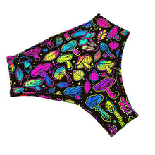 Load image into Gallery viewer, ELECTRIC MUSHROOM | High Waisted Bottoms, Festival Bottoms, Rave Bottoms, Black Rave Outfit