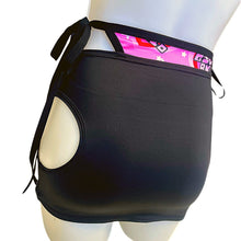 Load image into Gallery viewer, GIRLS RULE | Cut-Out Bodycon Mini Skirt with Chain, Rave Skirt, Festival Bottom