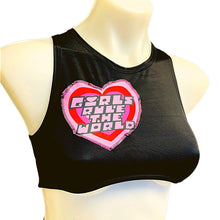 Load image into Gallery viewer, GIRLS RULE | Patchwork Underboob Sporty Crop Top, Women's Festival Top, Rave Top