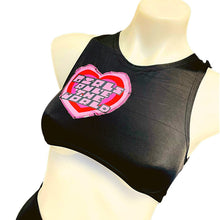 Load image into Gallery viewer, GIRLS RULE | Patchwork Underboob Sporty Crop Top, Women's Festival Top, Rave Top