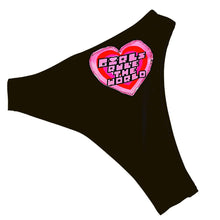 Load image into Gallery viewer, GIRLS RULE | Patchwork High Waisted High Cut Bottoms, Festival Bottoms, Rave Bottoms, Black Rave Outfit