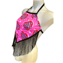 Load image into Gallery viewer, GIRLS RULE | Halter Top with Fringe Women's Festival Top, Rave Top