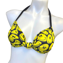 Load image into Gallery viewer, YELLOW SMILES | Twist Top | Adjustable Bikini Top, Women's Festival Top, Rave Top