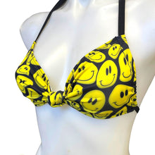 Load image into Gallery viewer, YELLOW SMILES | Twist Top | Adjustable Bikini Top, Women's Festival Top, Rave Top