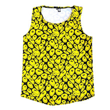 Load image into Gallery viewer, YELLOW SMILES | Slim Fit Men's Rave Tank Top, Festival Shirt