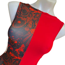 Load image into Gallery viewer, SPELLCASTER | Aria Cut-Out Bodysuit | Black and Red