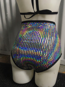 DISCO QUEEN | High Waisted Bottoms, Festival Bottoms, Rave Bottoms, Sparkle Rave Outfit