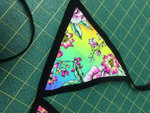 Load image into Gallery viewer, RAINBOW FLOWER | Triangle Top, Women&#39;s Festival Top, Rave Top