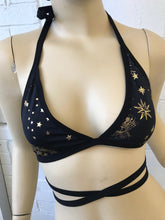 Load image into Gallery viewer, GOLD GODDESS VIBES | Triangle Top, Women&#39;s Festival Top, Rave Top