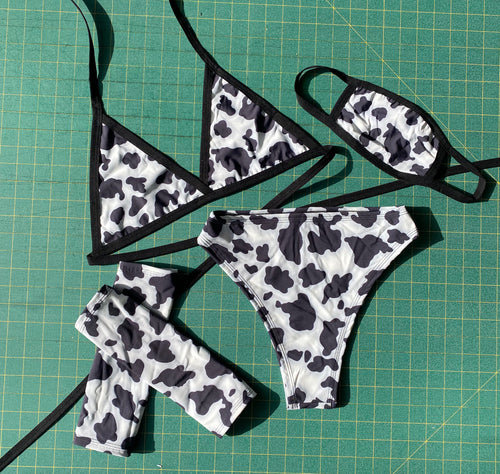 MOOOOOVE IT | Triangle Top + High Waisted High Cut Bottoms + Gloves