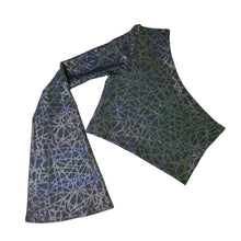 Load image into Gallery viewer, RAINBOW STATIC | REFLECTIVE | One Shoulder Bell Sleeve Top, Women&#39;s Festival Top, Rave Top