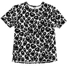 Load image into Gallery viewer, BLACK and White | Slim Fit Men&#39;s Rave T-shirt, Festival Shirt