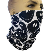 Load image into Gallery viewer, Black White | Dust Mask, Rave Mask, Festival Mask, Gaiter