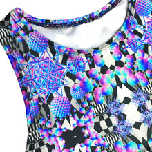 Load image into Gallery viewer, PORTAL PUZZLE | Underboob Sporty Crop Top, Women&#39;s Festival Top, Rave Top