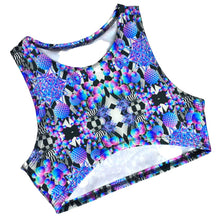 Load image into Gallery viewer, PORTAL PUZZLE | Underboob Sporty Crop Top, Women&#39;s Festival Top, Rave Top