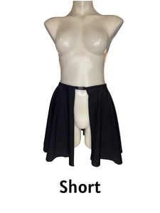 Black White | Ultra Mini Buckle Skirt, Rave Skirt, Festival Bottom