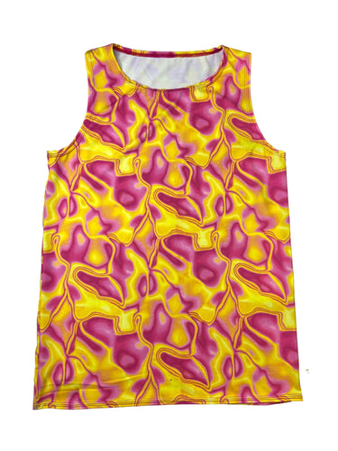 LAVA GIRL | Slim Fit Men's Rave Tank Top, Festival Shirt