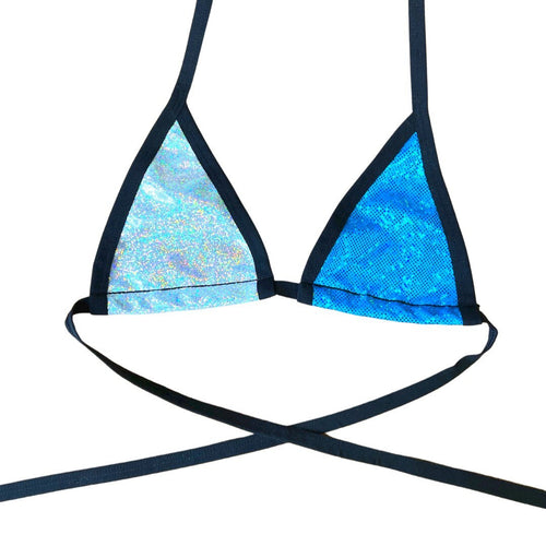 ALICE BLUE | Bikini Top, Women's Festival Top, Rave Top