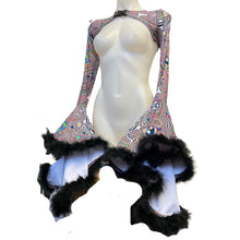 Load image into Gallery viewer, LUCID DREAMS | Cascade Bell Sleeve with Fluff Buckle Top, Women&#39;s Festival Top, Rave Top