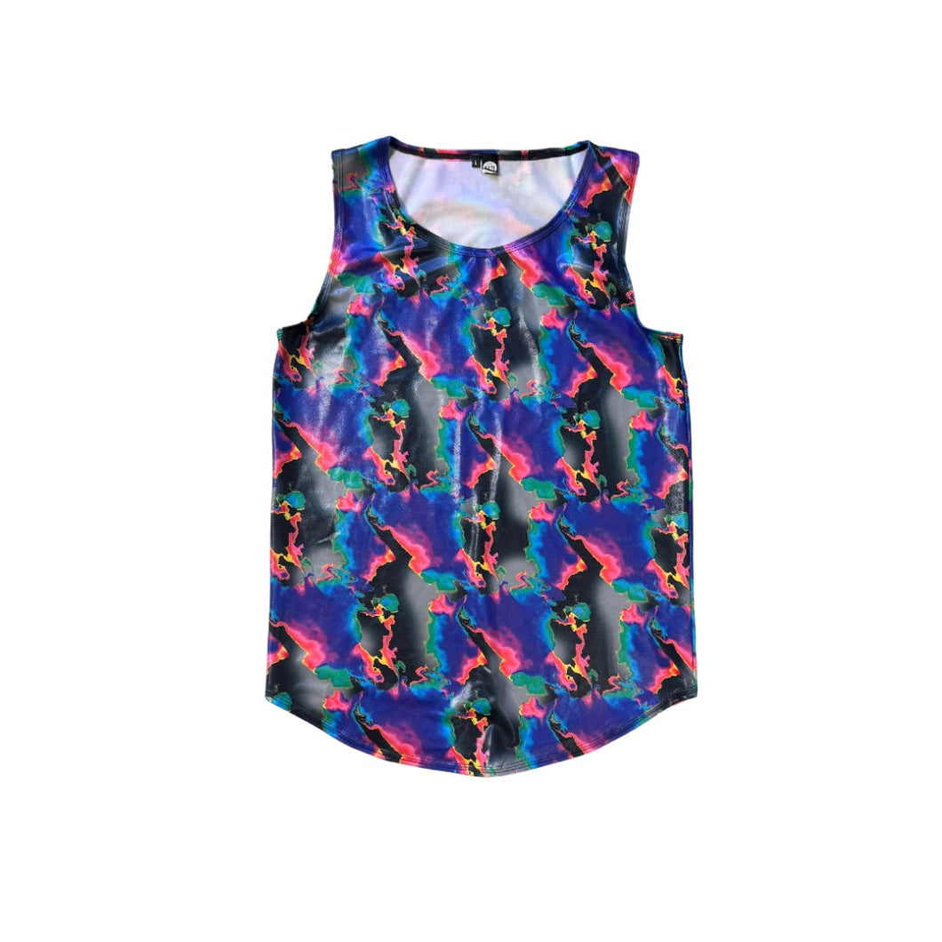 MIRAGE | Slim Fit Men's Rave Tank Top, Festival Shirt