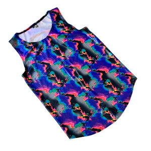 MIRAGE | Slim Fit Men's Rave Tank Top, Festival Shirt