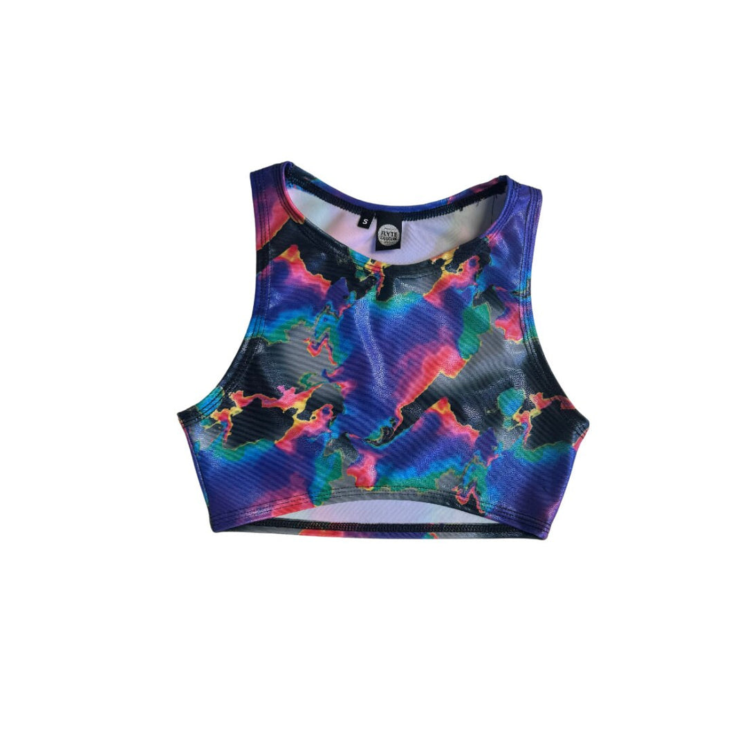 MIRAGE | Underboob Sporty Crop Top, Women's Festival Top, Rave Top