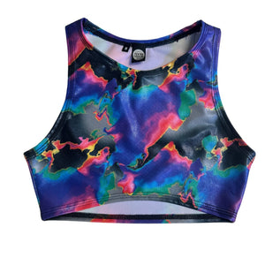 MIRAGE | Underboob Sporty Crop Top, Women's Festival Top, Rave Top