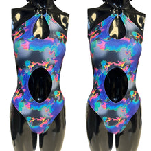 Load image into Gallery viewer, MIRAGE | Aria Cut-Out Bodysuit, Rave Bodysuit, Women&#39;s Rave | Chain sides