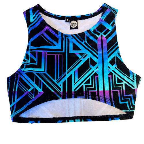 ALL NIGHTER | Underboob Sporty Crop Top, Women's Festival Top, Rave Top