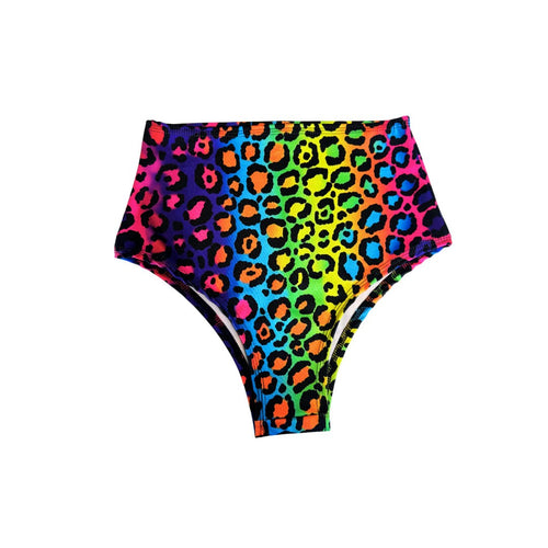 RAINBOW KITTY | High Waisted Bottoms, Festival Bottoms, Rave Bottoms, Black Rave Outfit