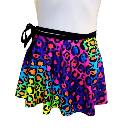 RAINBOW KITTEN  | Tie  Skirt, Rave Skirt, Festival Bottom