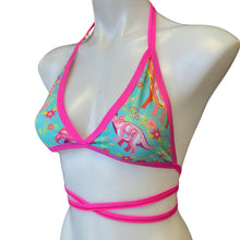 Load image into Gallery viewer, PASTEL PREHISTORIC |  Triangle Top, Women&#39;s Festival Top, Rave Top