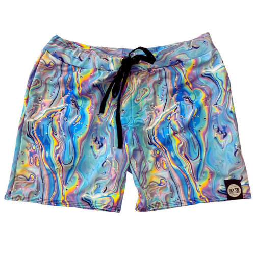 LIQUID WAVE | Mens Shorts | Festival Shorts | Drawstring Shorts