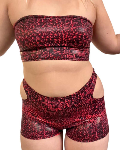 SERPENT | Tube Top, Women's Festival Top, Rave Top, Bandeau, Snake Print